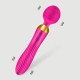 Amalthea 2 in 1 Classic & Wand Massage Vibrator - Pink by Sexopolis