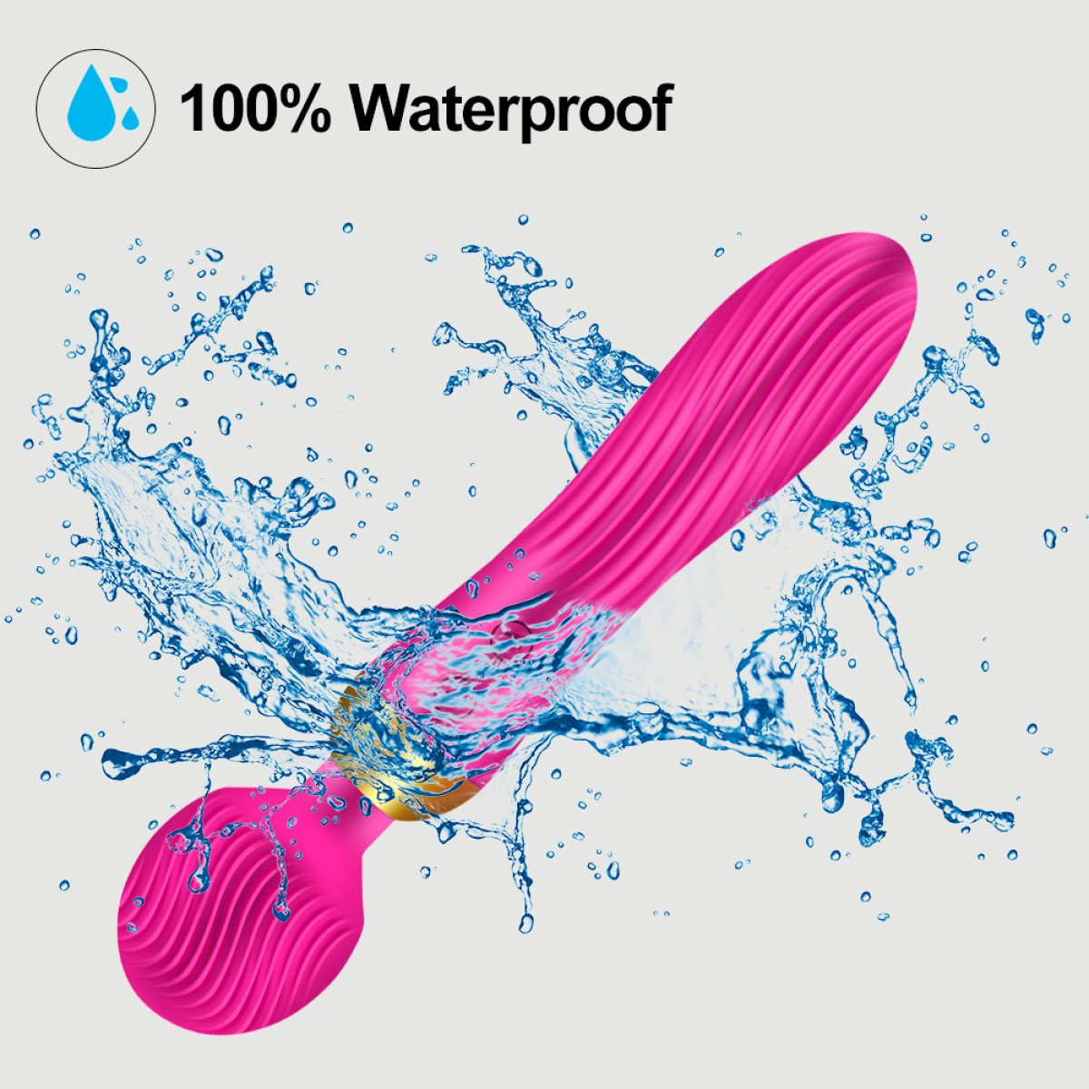 Amalthea 2 in 1 Classic & Wand Massage Vibrator - Pink by Sexopolis