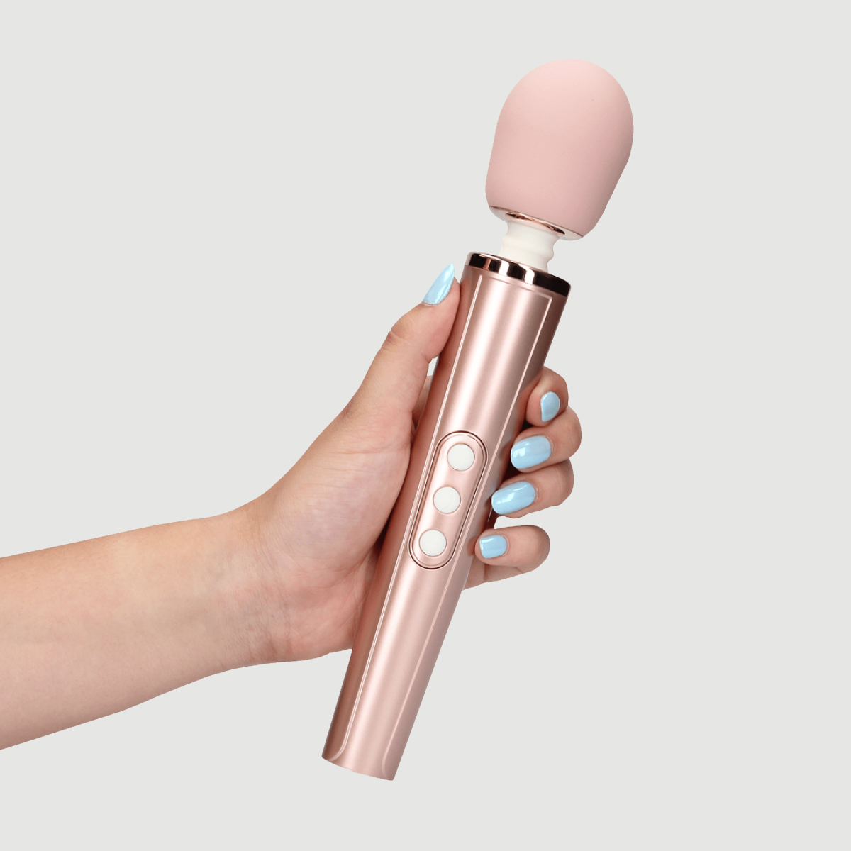 Συσκευή Μασάζ Loveline Powerful Silicone Head Massage Wand Vibrator - Ροζ by Sexopolis