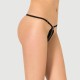 Σέξι Κιλοτάκι Με Φερμουάρ Zip Front Sexy Black Thong Knickers – Μαύρο by Sexopolis