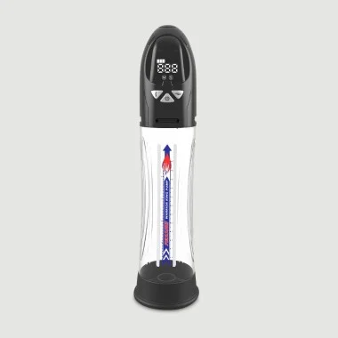 Pump My Dick LCD Waterproof Hydro Penis Pump - Transparent