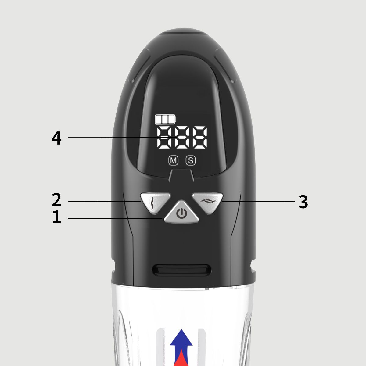 Pump My Dick LCD Waterproof Hydro Penis Pump - Transparent by Sexopolis