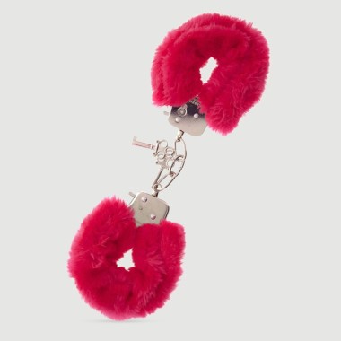 Μεταλλικές Χειροπέδες Με Κόκκινη Γούνα Sexopolis BDSM Beginner's Metal Red Furry Hand Cuffs